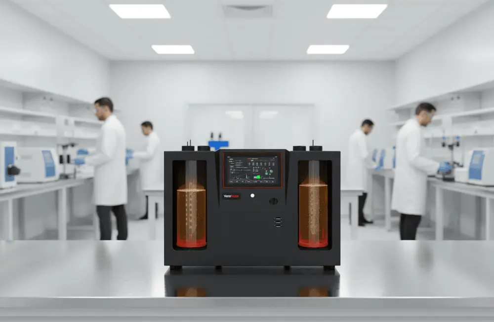 VeroFoam foaming tendency tester in laboratory environment